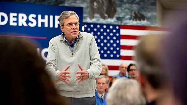 Seeking applause line, Jeb Bush struggles with voters