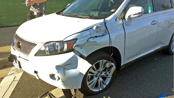 Video shows Google self-driving car hit bus