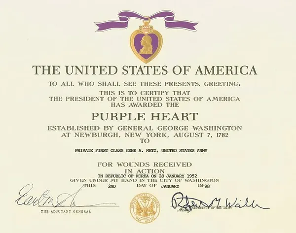 Wounded vets seek to unite families with Purple Hearts