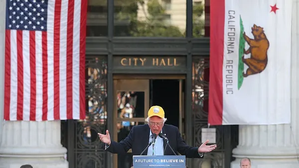 Animal rights activists disrupt Sanders rally in Oakland