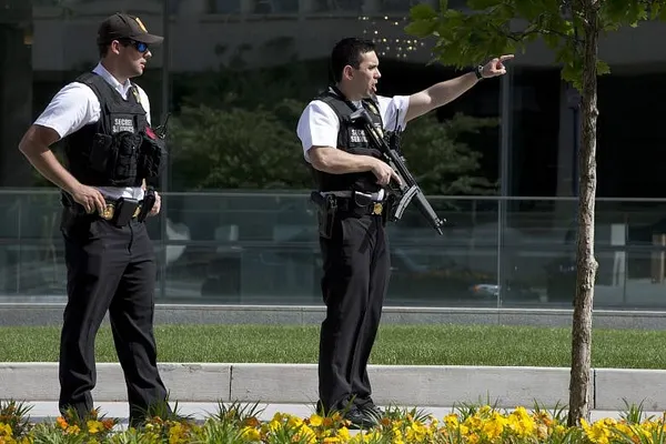 Armed man shot down outside White House