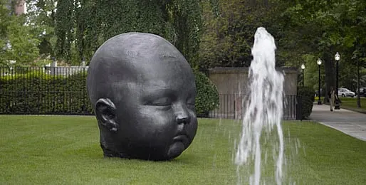 The story of those baby heads on the MFA lawn