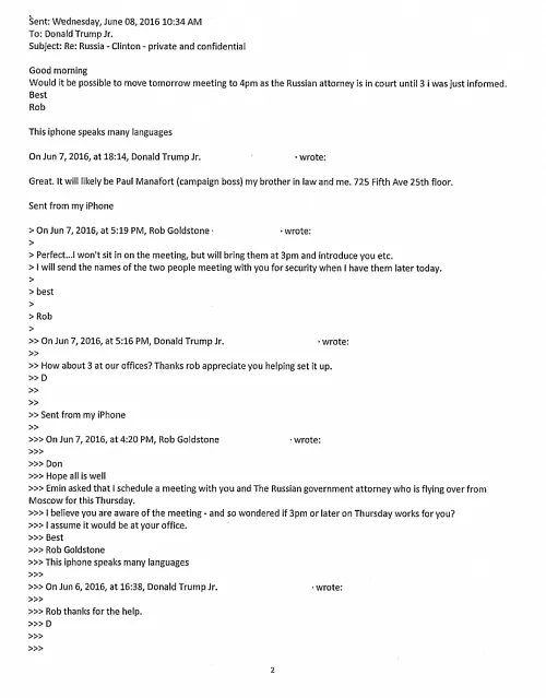 Donald Trump Jr. Email Messages Are the Smoking Gun … But of What?