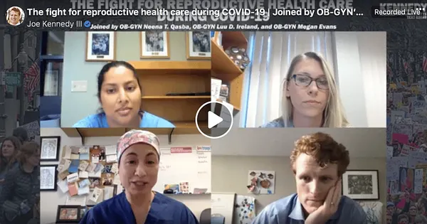 Joe Kennedy III Hosts Panel Discussion of Abortion Providers, Calls for ‘Reproductive Justice’