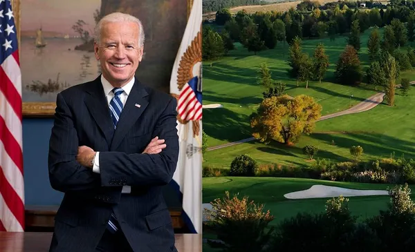 Biden Takes Campaign to Country Club, But May Wind Up in Sand Trap
