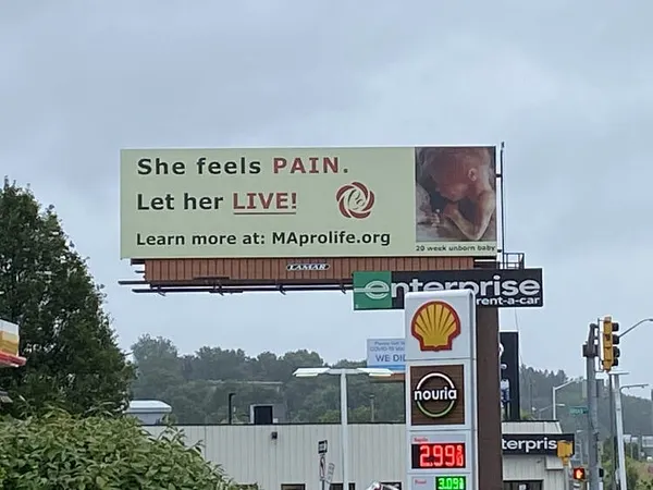 Massachusetts Citizens For Life Puts Up Pro-Life Message On Springfield Billboard