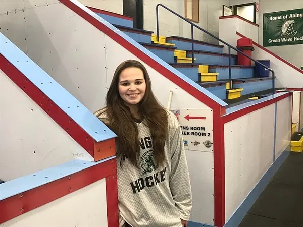 Calli Pineau Finding A Role On Abington Boys’ Hockey Team