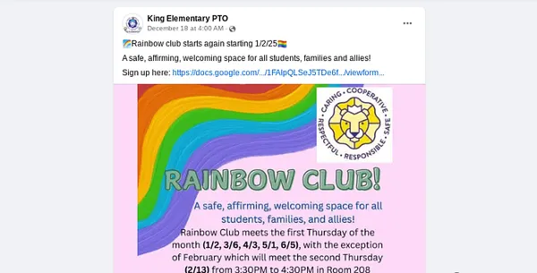 Framingham Elementary School Launches After-School LGBT Rainbow Club