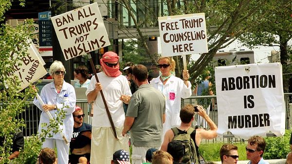 The sights and signs of the Republican National Convention’s final day (photos)