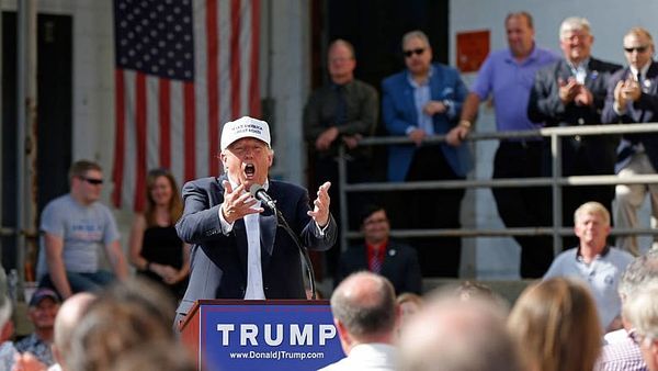 Trump talks trade at shuttered NH factory