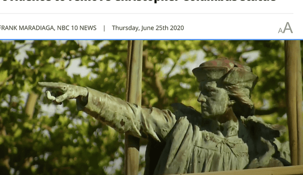 Providence To Take Down Columbus Statue Until …?
