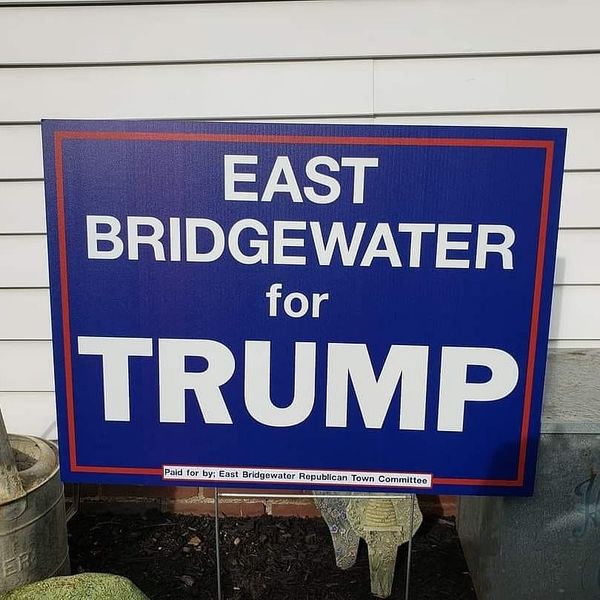 ‘East Bridgewater For Trump’ Signs Keep Getting Stolen