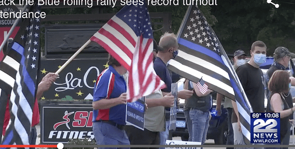 Back the Blue Rolling Rally in Western Massachusetts Draws Crowds