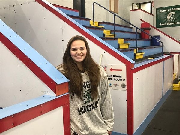 Calli Pineau Finding A Role On Abington Boys’ Hockey Team