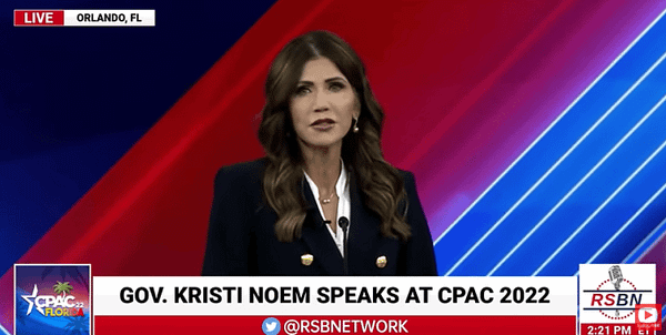 South Dakota Governor Kristi Noem To Campaign With Geoff Diehl Next Month