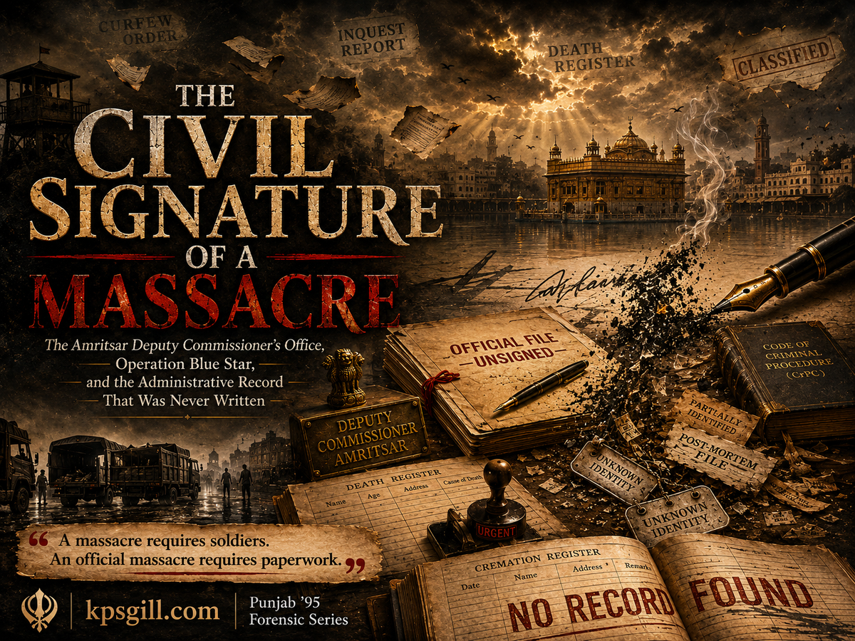 THE CIVIL SIGNATURE OF A MASSACRE