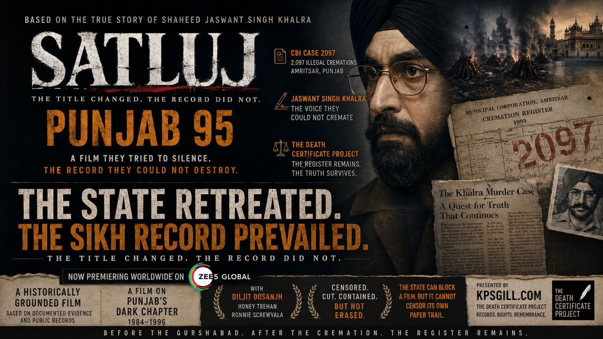 Jaswant Singh Khalra: THE VOICE THEY COULD NOT CREMATE