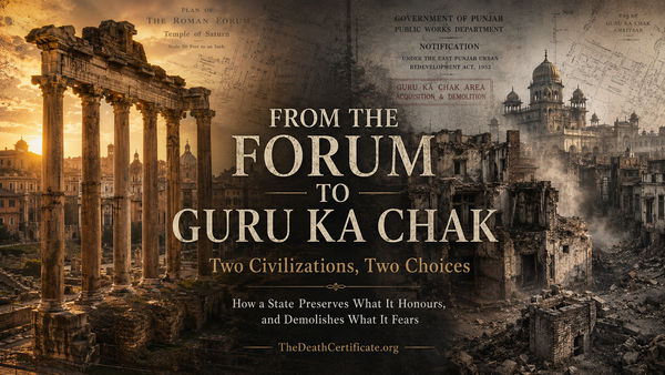 Two Civilizations, Two Choices: How a State Preserves What It Honours, and Demolishes What It Fears