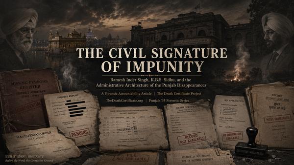 THE CIVIL SIGNATURE OF IMPUNITY