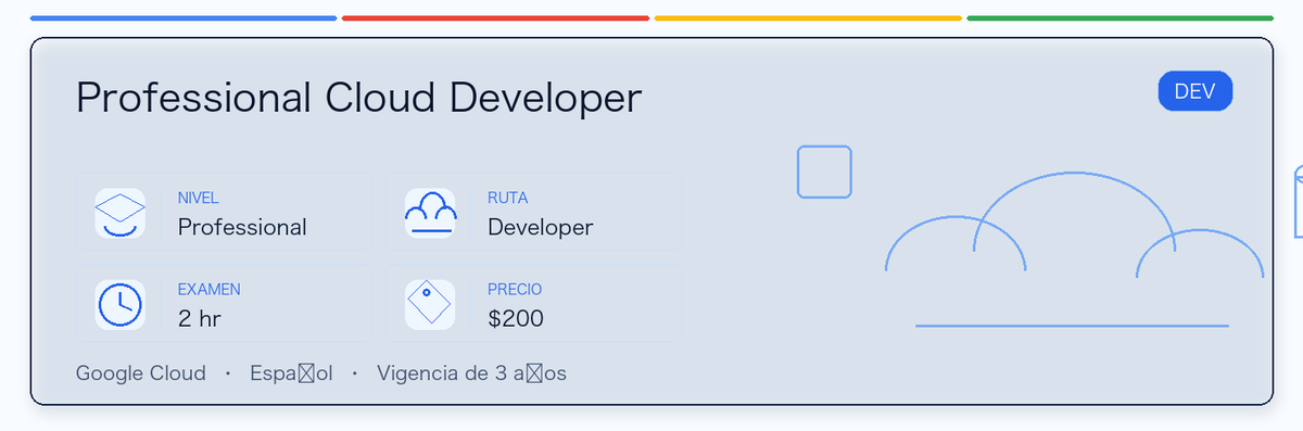 Guía práctica de Professional Cloud Developer: a quién le conviene, por qué puede valer la pena, cómo prepararse y dónde encaja en la ruta de Google.