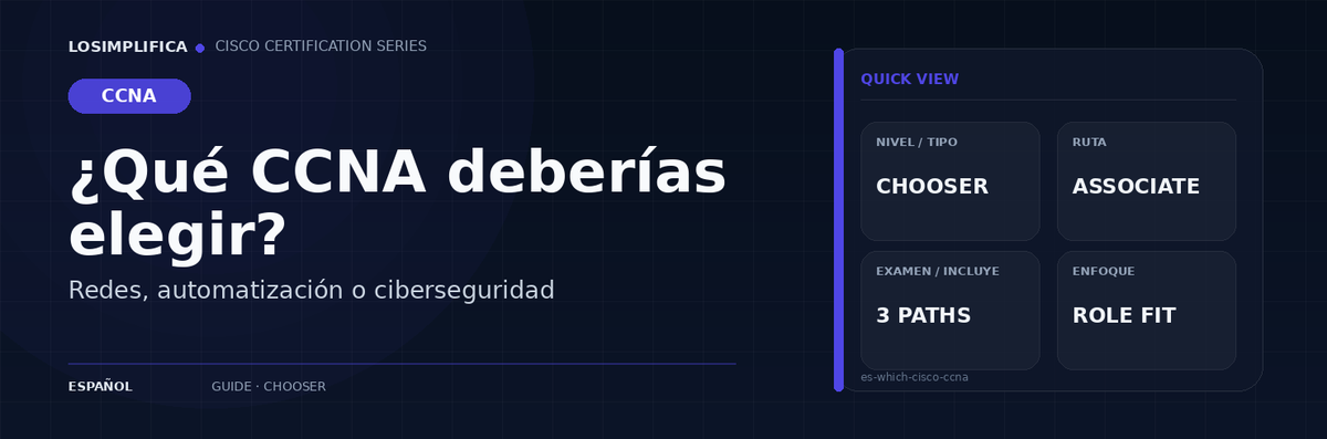 Qué certificación CCNA elegir