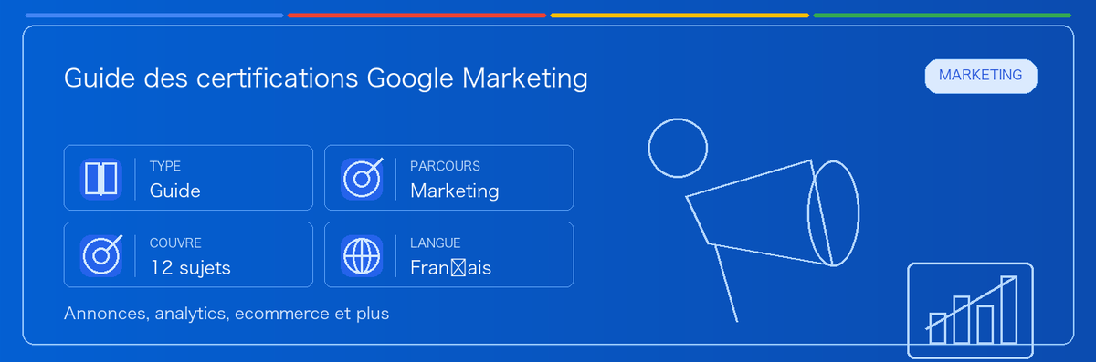 Guide pratique de Google Marketing Certifications Guide : public concerné, intérêt, préparation et place dans le parcours Google.