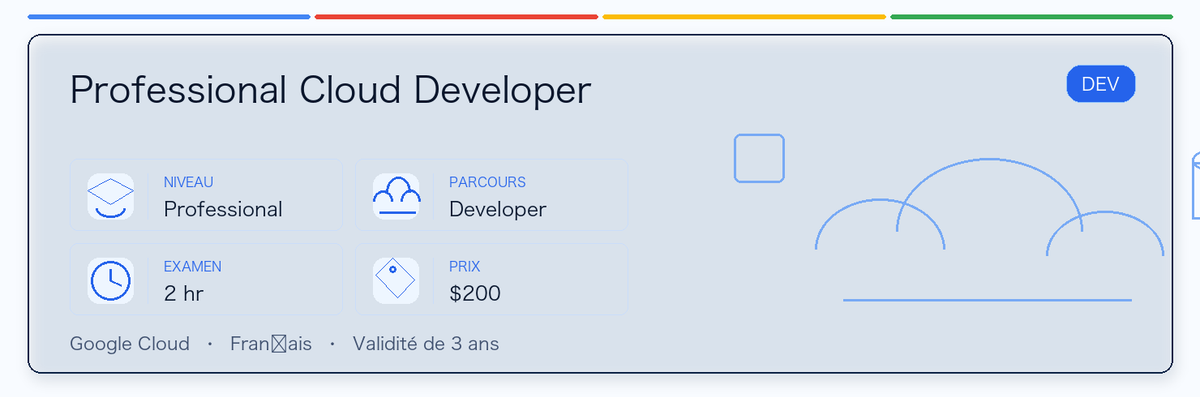 Guide pratique de Professional Cloud Developer : public concerné, intérêt, préparation et place dans le parcours Google.