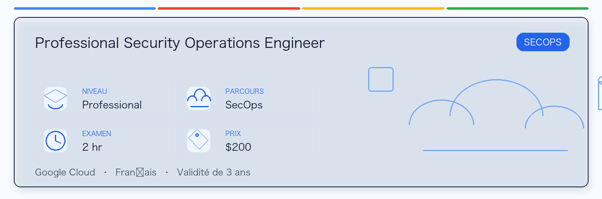 Guide pratique de Professional Security Operations Engineer : public concerné, intérêt, préparation et place dans le parcours Google.