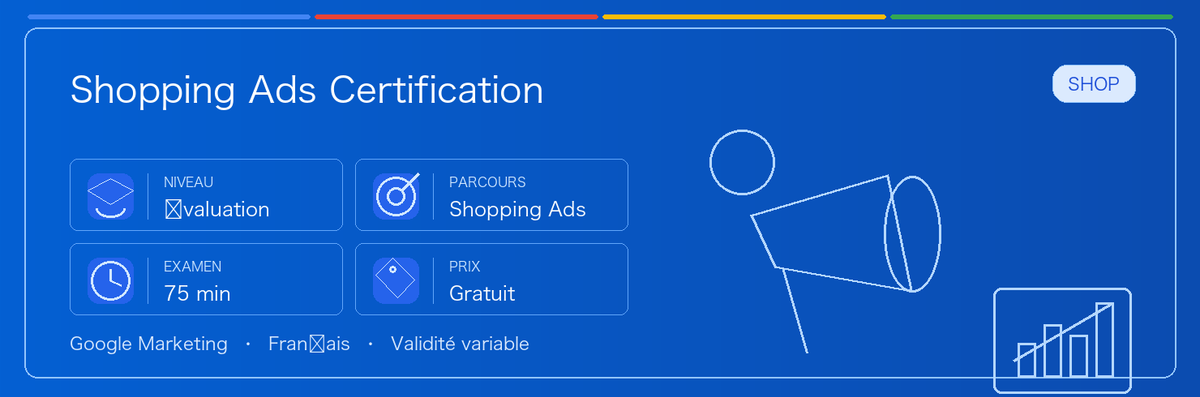 Guide pratique de Shopping Ads Certification : public concerné, intérêt, préparation et place dans le parcours Google.