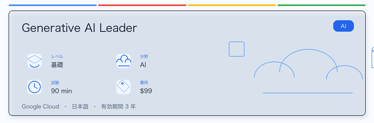 Generative AI Leader の実用ガイド。対象者、受ける理由、準備方法、Google 認定ルートでの位置づけを整理します。