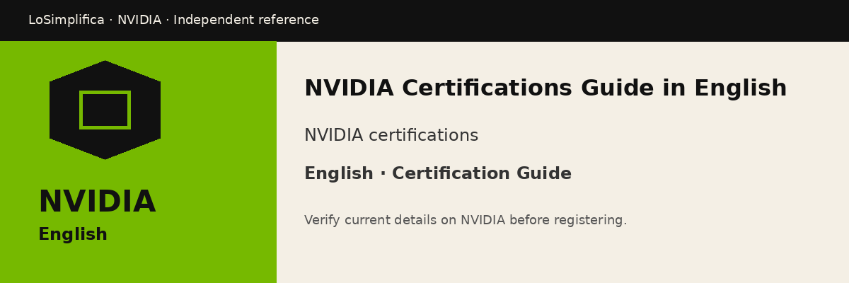 NVIDIA Certifications Guide in English