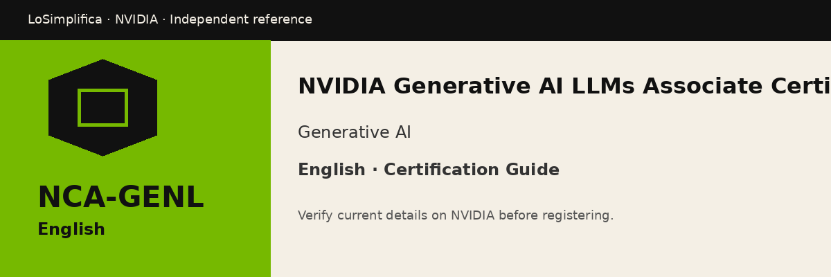 English NCA-GENL: NVIDIA Generative AI LLMs Associate Certification Certification Guide