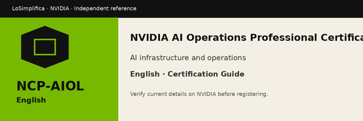 English NCP-AIOL: NVIDIA AI Operations Professional Certification Certification Guide