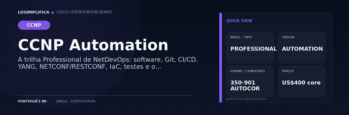 350-901 AUTOCOR: guia da certificação CCNP Automation