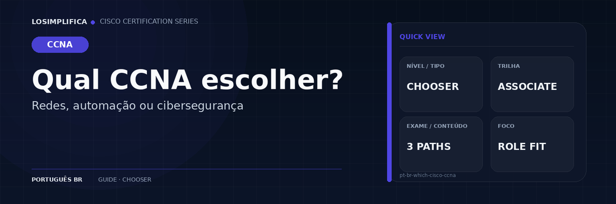 Qual certificação CCNA escolher