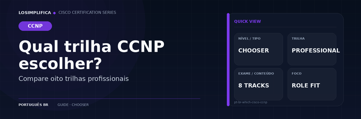 Qual trilha CCNP escolher