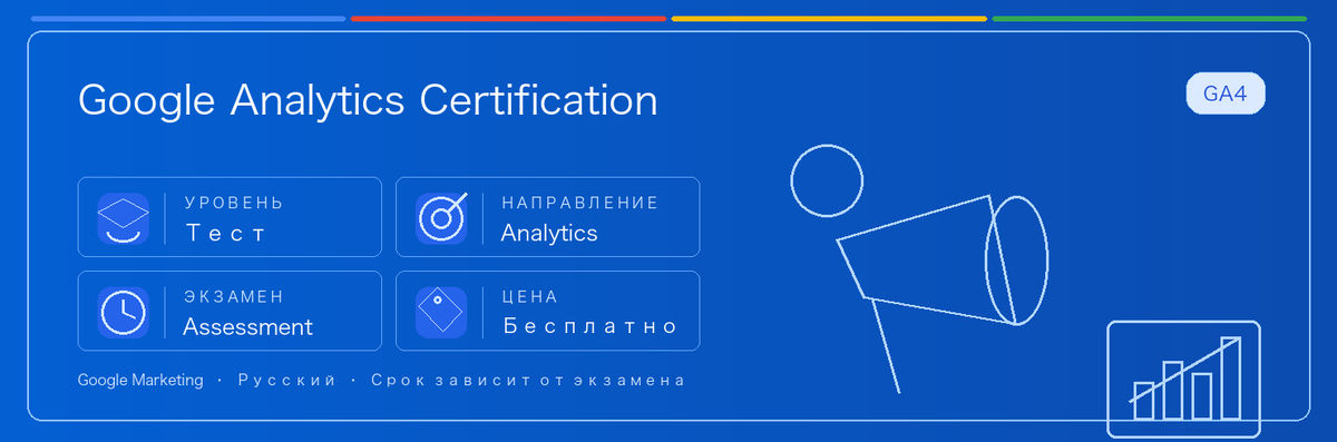 Практическое руководство по Google Analytics Certification: кому подходит, зачем сдавать, как готовиться и место в пути Google.