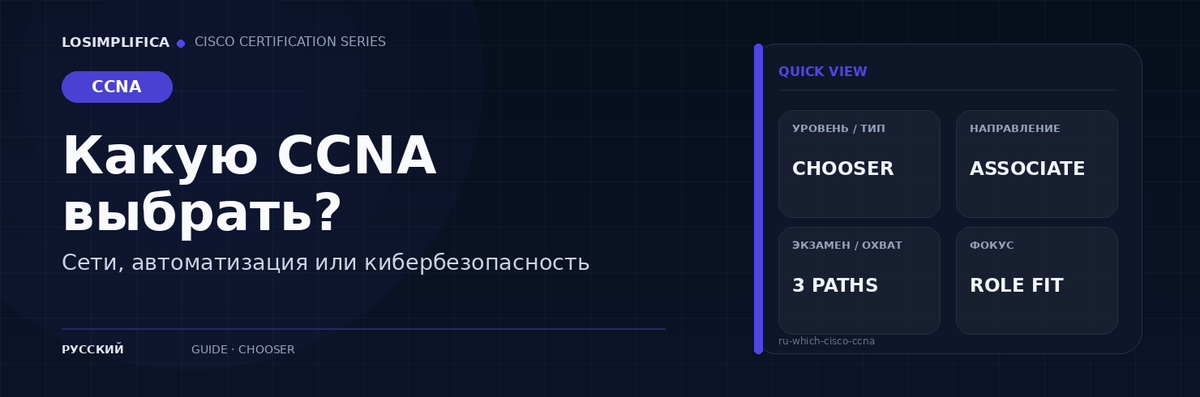 Какую сертификацию CCNA выбрать
