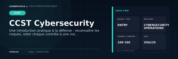 100-160 : guide de certification CCST Cybersecurity