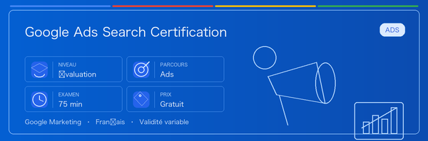 Guide pratique de Google Ads Search Certification : public concerné, intérêt, préparation et place dans le parcours Google.