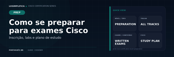 Como se preparar para um exame de certificação Cisco