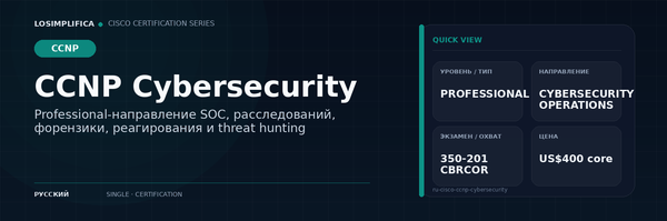 350-201 CBRCOR: руководство по сертификации CCNP Cybersecurity