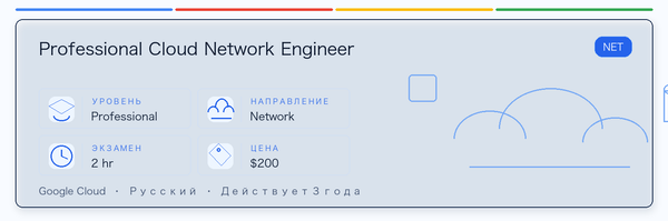 Практическое руководство по Professional Cloud Network Engineer: кому подходит, зачем сдавать, как готовиться и место в пути Google.