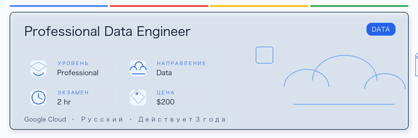 Практическое руководство по Professional Data Engineer: кому подходит, зачем сдавать, как готовиться и место в пути Google.