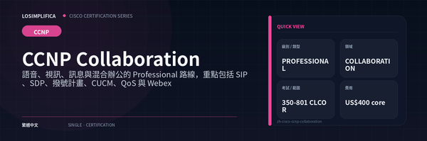 350-801 CLCOR：CCNP Collaboration 認證指南