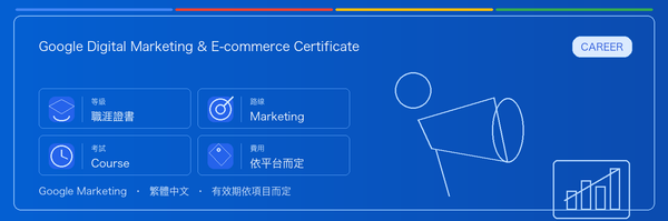 Google Digital Marketing & E-commerce Certificate 實用指南：適合誰、為什麼值得考慮、如何準備，以及它在 Google 認證路線中的位置。