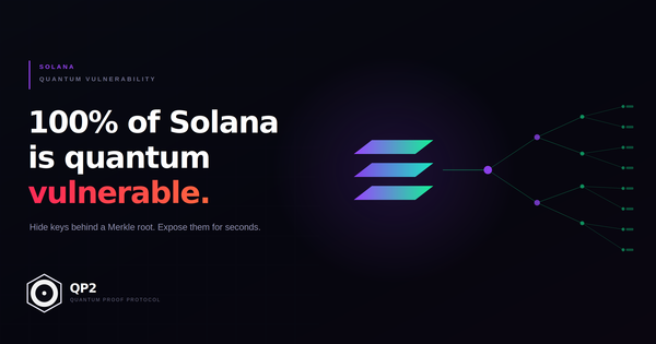 Making Solana Quantum-Resistant: Hidden Keys, Merkle Roots, and a Two-Second Window