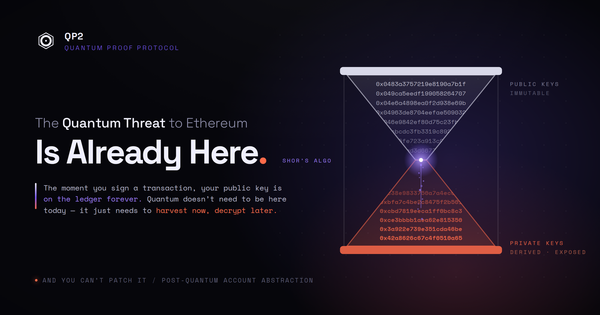 The Quantum Threat to Ethereum Is Already Here — and You Can’t Patch It