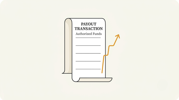 A gold ledger showing print on demand Amazon income climbing month by month