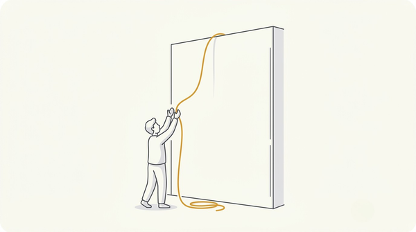 A person at the foot of a high wall catching a rope thrown down from the top, showing what finally worked after my Amazon appeal was rejected multiple times